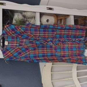 Zadie B's Mesh Plaid Vest